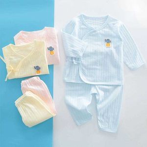 Summer Clothing Split Thin Newborn Cotton Underwear Class a Boneless Set for 0-6 Months Baby