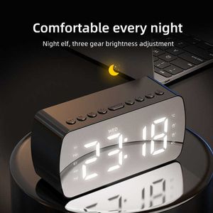 Portable Speakers Wireless Speaker Bluetooth Speakers Clock Alarm Sound Temperature Card Mode Music