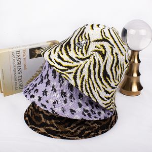 GorroSkull Caps 2023 Summer Bucket Hat Leopard Basin Kangaroo Cloth Outdoor Beach Luxury Ladies 230608