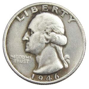 US 1946 p/d/sワシントンクォータードルシルバーメッキコピーコイン
