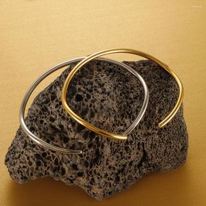 Bangle Thin Wire Opening Cuff For Women Gold Plated Simple Adjustable Fashion Bracelets Jewelry Gift