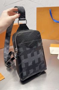 7A Kalite Açık Sling Çantası Tasarımcı Çanta Erkekler Kadınlar Gerçek Deri Omuz Çantaları Crossbody Çanta Cüzdan Cüzdan Çift Fermuarı El Çantası Göğüs Çanta Kemer Çantası Bumbag