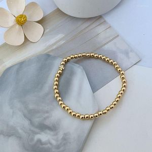Link Bracelets Simple Fashion Handmade Beads String Elastic Ball Bracelet