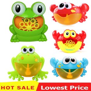 Novelty Games Bubble Gun Water Blowing Toys Cute Cartoon Animal Automatic Bubble Machine Maker Maker Kids Outdoor Bathtub Soap Water Game 230609