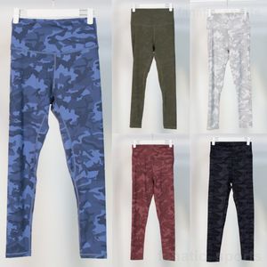 Lu Align Lu Lady Camo Yogas Pant Naked Exercise Trousers High Rise Length Leggings Swift Speed Stretch Long Pants Training Tight Sportswear Breathable