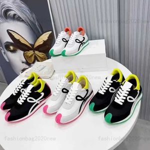 Designer de luxo loewees tênis cor combinando sola macia casual baixa plataforma sapatos homens mulheres casal ginásio ao ar livre correndo zapatos baskeball sapato