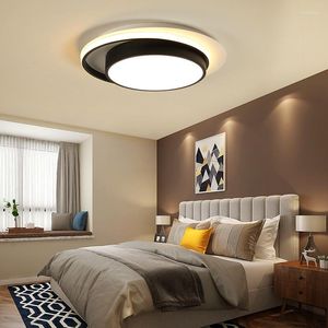 Luzes de teto redondas montadas em superfície acrílica para loft quarto auditório sala de estar lâmpadas decorativas internas luminárias AC90-260V