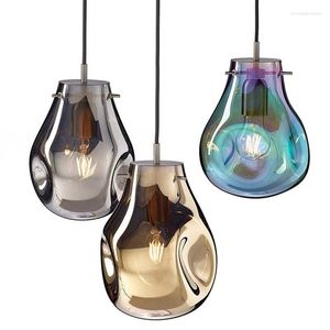 Chandeliers Industrial Style Art Restaurant Soap Glass Chandelier Nordic Simple Creative Coffee Shop Model Room Bubble Ball Lamp