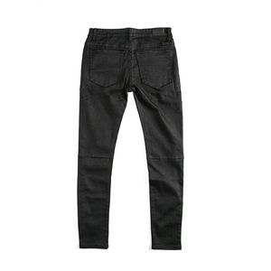 Jeans da uomo Fashion Streetwear Wax Pants Stereo Straight Slim Fit Nero Ins Vintage Niche Design Long 2A082501 230608