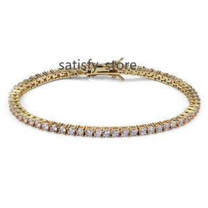 Fashion jewelry Tennis bracelet designer bracelets silver gold chain diamond zircon Stainless steel for men 3mm 4mm 5mm 6mm chains 7inch 8inch adult jewellery