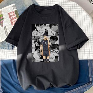 トビオhaikyuu kageyama印刷雄のTシャツスタイル高品質のTシャツファッション通気性TシャツシンプルスリムメンズS 511