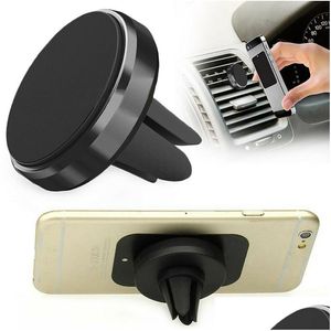 Car Holder Universal Magnetic Air Vent Mount Stand Mobile Phone Strong Magnet For 7 8 Plus X Drop Delivery Automobiles Motorcycles Dhnba