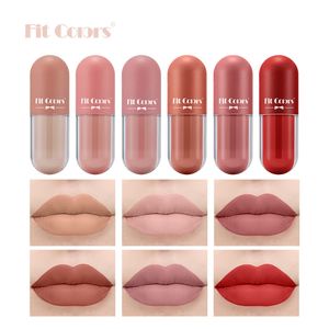 Fit Colors Make Up Gloss Capsule Lip Gloss Set mit Geschenkbox Matte Korean Makeup Mist Face Velvet Lip Glaze