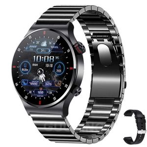 QW33 Bluetooth Call Smart Watch ECG+PPG Business Business Pasek ze stali nierdzewnej Wodoodporny męski zegarek męski