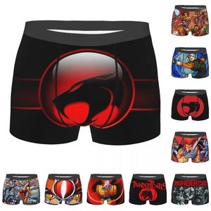 Mutande Boxer con logo ThunderCats Pantaloncini da uomo con stampa 3D Mutandine morbide da uomo