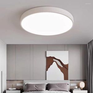 Taklampor nordiska hushåll 24W LED -lampa vardagsrum enkelt modernt sovrum atmosfärisk cirkulär balkong