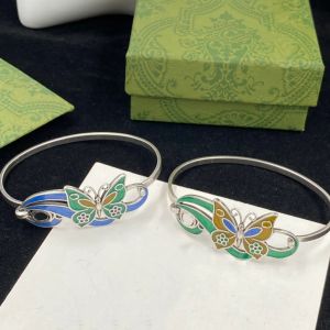 Pulseiras de borboleta elegantes de design, pulseira de animais pequenos, joias de presente com caixa