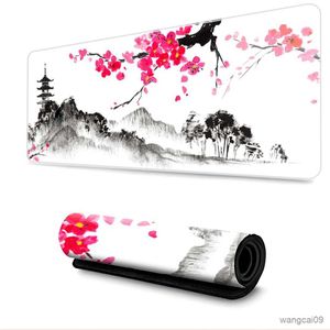 Muskuddar handledsstil Cherry Blossom Bird Sakura Mouse Pad Gaming Stora mus tangentbordsdyna datormus