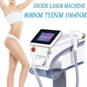 Tragbare 755 808 1064 nm Diodenlaser-Haarentfernungsmaschine 3 Wellenlängen Nicht-invasive Behandlung Crush Haarfollikel Salon Beauty Epilierer