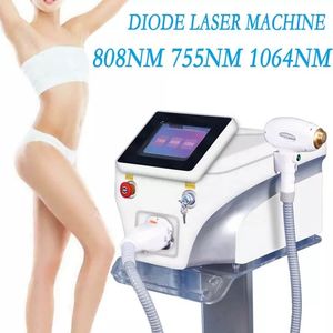 Portatile 755 808 1064nm Diodo Laser Macchina per la depilazione 3 lunghezze d'onda Trattamento non invasivo Crush Follicoli piliferi Salon Beauty Epilatore