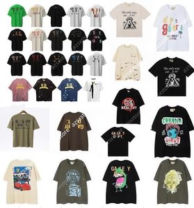 2023 T-Shirts für Damen und Herren, Designer-Galerien, Depts-Shirt, Alphabet-Aufdruck, trendiger Trend, Basic, lässig, Mode, lockeres kurzes T-Shirt, halbe Ärmel, T-Shirts, Grün, Weiß und Beige