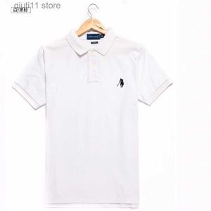 Męskie koszulki polo Homme letnie haftowane koszulki High Street Trend koszulka S-2XL 22 kolory T230609