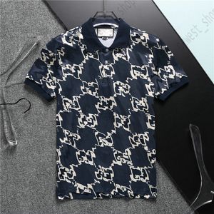 Polos masculinos de verão Plus Tees de grife camisetas masculinas com estampa de letras patchwork top listrado camisetas de manga curta fashion Casual algodão lapela camisetas camiseta top