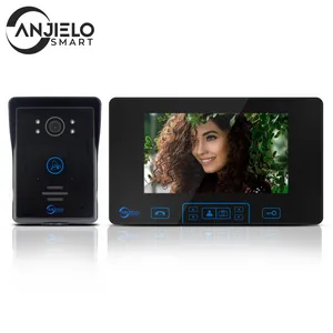 Videocitofono wireless 2,4 GHz Campanello videocitofono videocitofono residenziale LCD da 7 '' per appartamenti