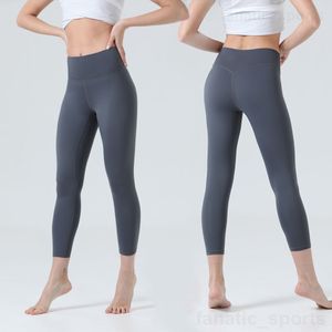 Lu Align Lu Damen-Fitness-Yogahose, Gesäßstraffung, Sport-Längenhose, nackte, enge Übung, lange Leggings, elastische Jogging-Jogginghose, schnell und kostenlos