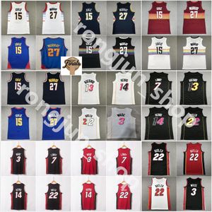 Basketbol Formaları Jimmy Butler Dwyane Wade Tyler Herro Bam Adebayo Lowry Iverson Jokics Allen Murray Dikembe Mutombo S-2XL