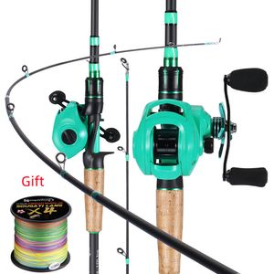 Canna Mulinello Combo Sougayilang Casting e Set 8Kg Max Drag 8.1 1 High Speed Gear Ratio Super Smooth Bass Fishing 230609