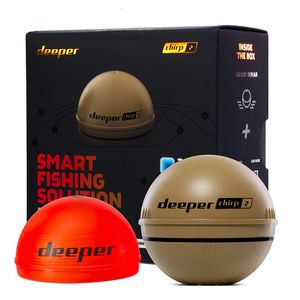 Fish Finder Deeper Chirp 2 Castable and Portable WiFi Fish Finder Depth Finder for Kayaks Boats on Shore Ice Fishing Deeper Smart Sonar 230608