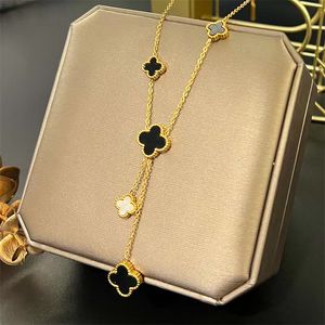 Fashion Designer Jewelry Classic Clover locket Necklace Highly Quality Choker chains 18K Plated gold girls Gift