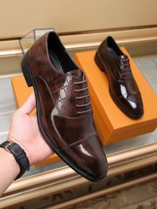 Luxury Brand Mens Wedding Dress Shoes Lace Up Oxfords Leisure With Orignal Box Size 38-44
