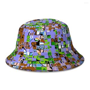 Berets World Code Geek Linux Bucket Hat for Women Men Teenager Składany bob Hats Hats Panama Cap Autumn