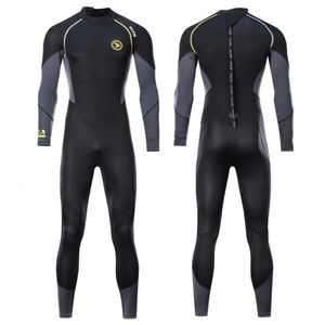 Våtdräkter Drysuits 1st Mäns långa våtdräkt SBR Neopren Material varmt fleece foder utomhus simning kajakning surfing driftande våtdräkt m-4xl 230608