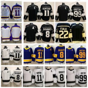 Anpassade losangeleskingsreverse retro lila 11 Anze Kopitar Hockey tröjor 8 Drew Doughty 99 Wayne Gretzky Alternativ Classic 22 Kevin Fiala