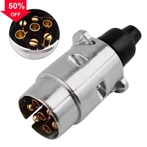 NOWOŚĆ 2PCS/SET 12V 7 PIN TRAPIRE ZESTAW ZESTAW GUOMOWEGO ZŁĄCZY CARDACJI SAMORTOWANIA