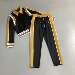 Tute da donna Designer in due pezzi autunno inverno a maniche lunghe Felpa pantaloni della tuta tuta da uomo casual tuta da corsa abbigliamento sportivo di alta qualità S-L