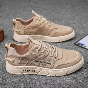 2022 summer new breathable men's shoes trendy men's sneakers Korean lace-up canvas shoes all-match fashion casual sports shoes