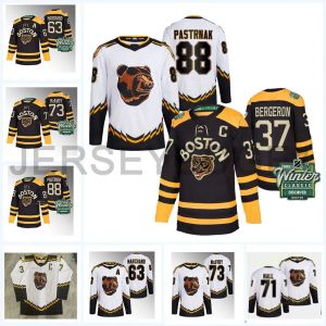 Boston''Bruins''37 Patrice Bergeron Reverse Retro Custom hockey jersey #88 David Pastrnak Bruins#71 Taylor Hall Jake DeBrusk Charlie McAvoy Zdeno Ch