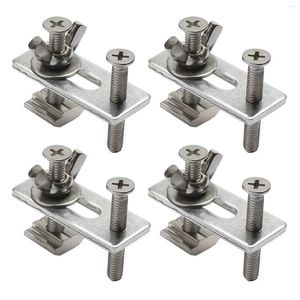 4Pcs T-Track Mini Hold Down Clamp Kit With Iron Machine Engraving Plate Fixture For Cnc
