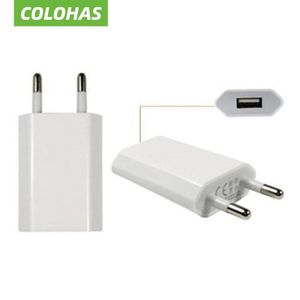 Hochwertiger europäischer EU-Stecker USB AC Reise-Wandladegerät Netzteil für Apple iPhone x 9 8 7 6 6S 5 5S 4 4S 3GS