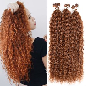 Bułki do włosów Syntetyczne wiązki włosów Afro Kinky Curly Hair Extensions 26 