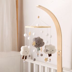 Mobiles# Baby Cloud Grzechotki Crib Mobile Toys 012 Miesięć Bell Musical Box Born Bed Carousel na prezent zabawki 230608