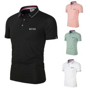 Mens Polos Men Polo Shirt Short Sleeve Print Clothing Summer Streetwear Casual Fashion Tops 230609