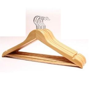 2021 Multi-Functional Wooden Suit Hangers Wardrobe Storage Clothes Hanger Natural Finish Solid Folding Clothing Drying Rack Clothing