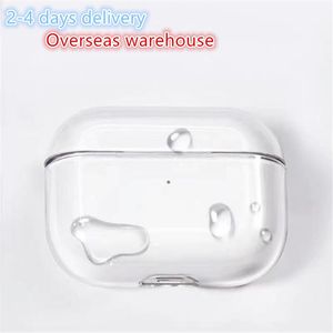 Estoque dos EUA para fones de ouvido Bluetooth Novo Apple AirPods 3 AirPods Pro Air POD GEN 2 3 4 Silicone Tampa fofa para os fones de ouvido sem fio ANC Case sem fio de Wireless