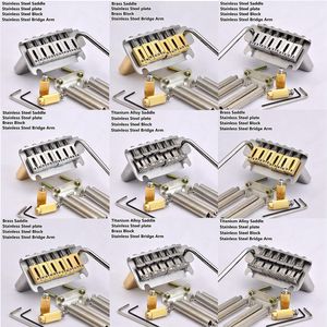 2 Point 510 Style Tremolo Bridge with 10.5MM Stainless Steel / Brass/ Titanium Alloy Saddle and Block for St Ibz