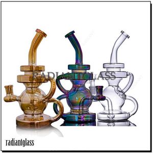 Кальяны переработчики Bong Circle Percolator Electric Telecting Portable Dab Rigs Толстое стекло 14 -мм сустав для курящих водных труб Специальные технологии